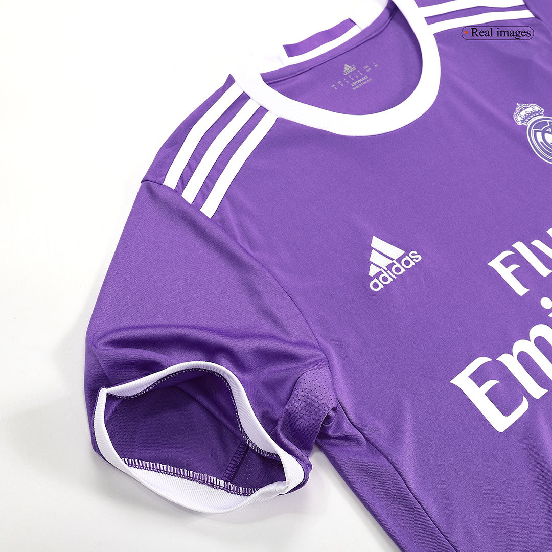 BENZEMA #9 Real Madrid Bortatröja 2016/17 Retro Tröja
 Lila
