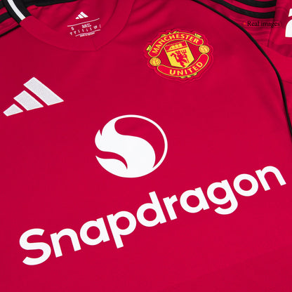Manchester United Tröja Hemmaställ 2025/26 Röd-9