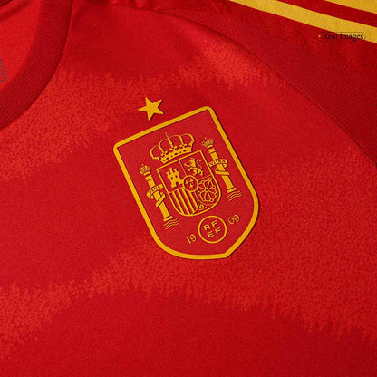 Spanien Tröja Euro 2024 Hemma Röd-7