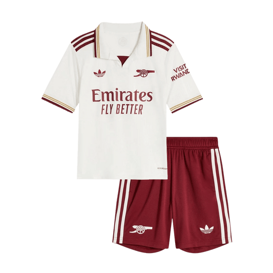 Arsenal Tröja 2025/26 Tredje Vit Barn