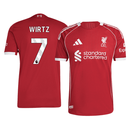 Liverpool Tröja WIRTZ #7 2025/26 Hemma Röd