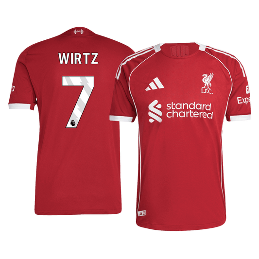 Liverpool Tröja WIRTZ #7 2025/26 Hemma Röd