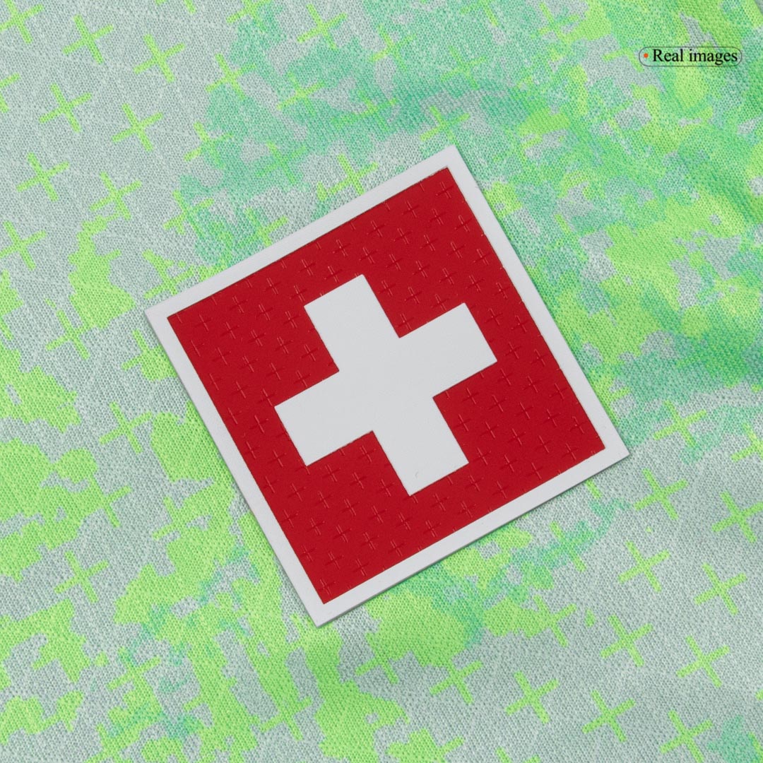 Schweiz Tröja EMBOLO #7 2026 Borta Autentisk Grön