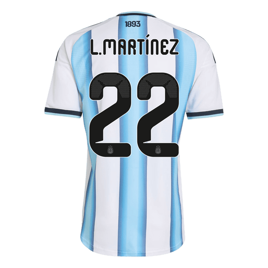 Argentina Tröja L.MARTÍNEZ #22 2026 Hemma Autentisk Blå & Vit-1