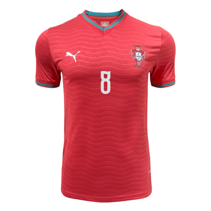 Portugal Tröja B.FERNANDES #8 2026 Hemma Autentisk Röd-9