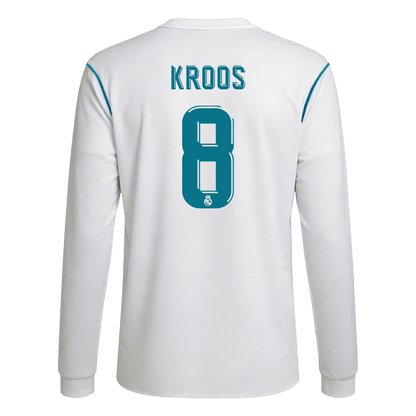 KROOS #8 Real Madrid Hemmatröja 2017/18 Retro Tröja
 Vit