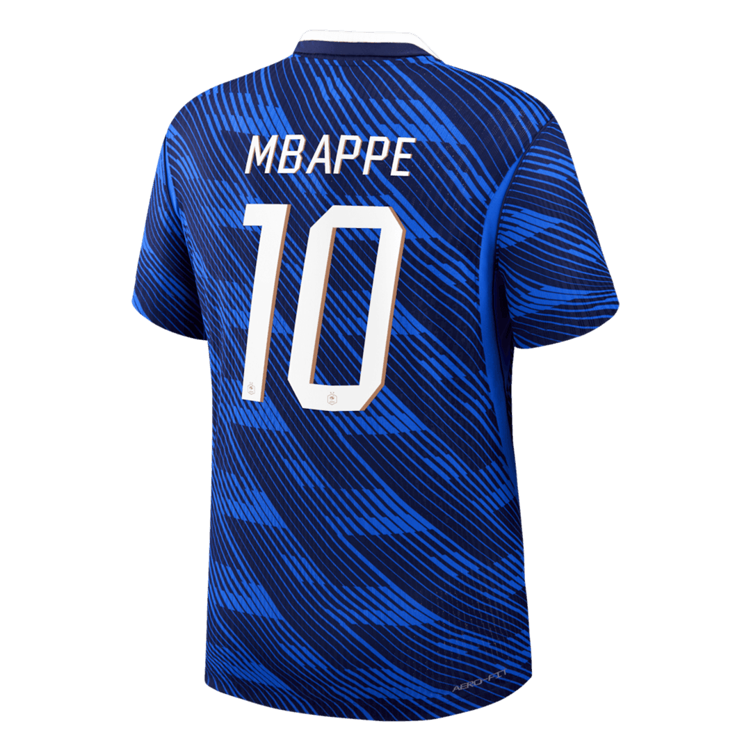 Frankrike Tröja MBAPPE #10 2026 Hemma Autentisk Blå-9