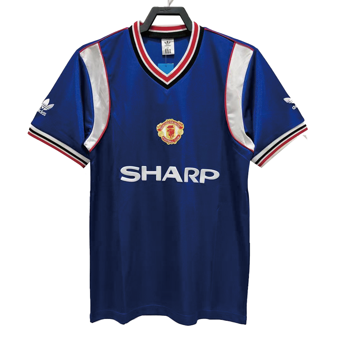 Manchester United Tredjetröja 1985 Retro Tröja
 Blå