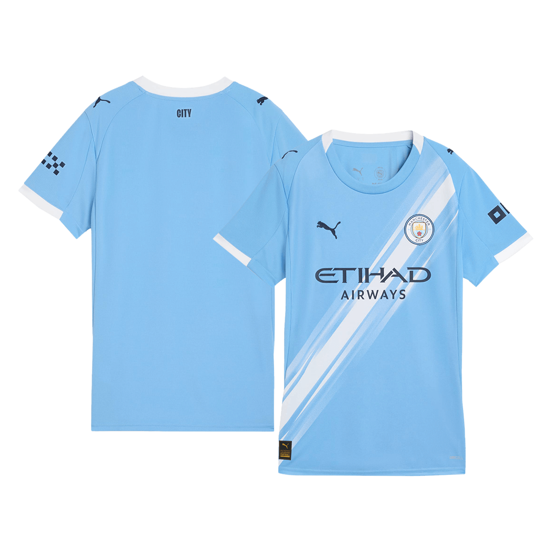 Manchester City Tröja 2025/26 Hemma Blå Dam-12