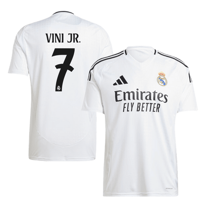 Real Madrid Tröja VINI JR. #7 2024/25 Hemma Vit