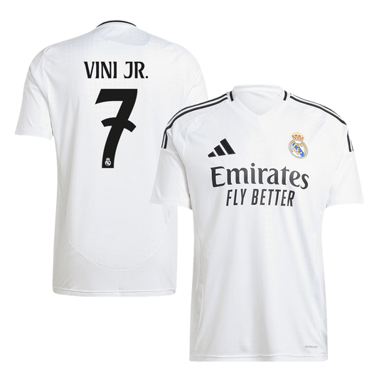 Real Madrid Tröja VINI JR. #7 2024/25 Hemma Vit