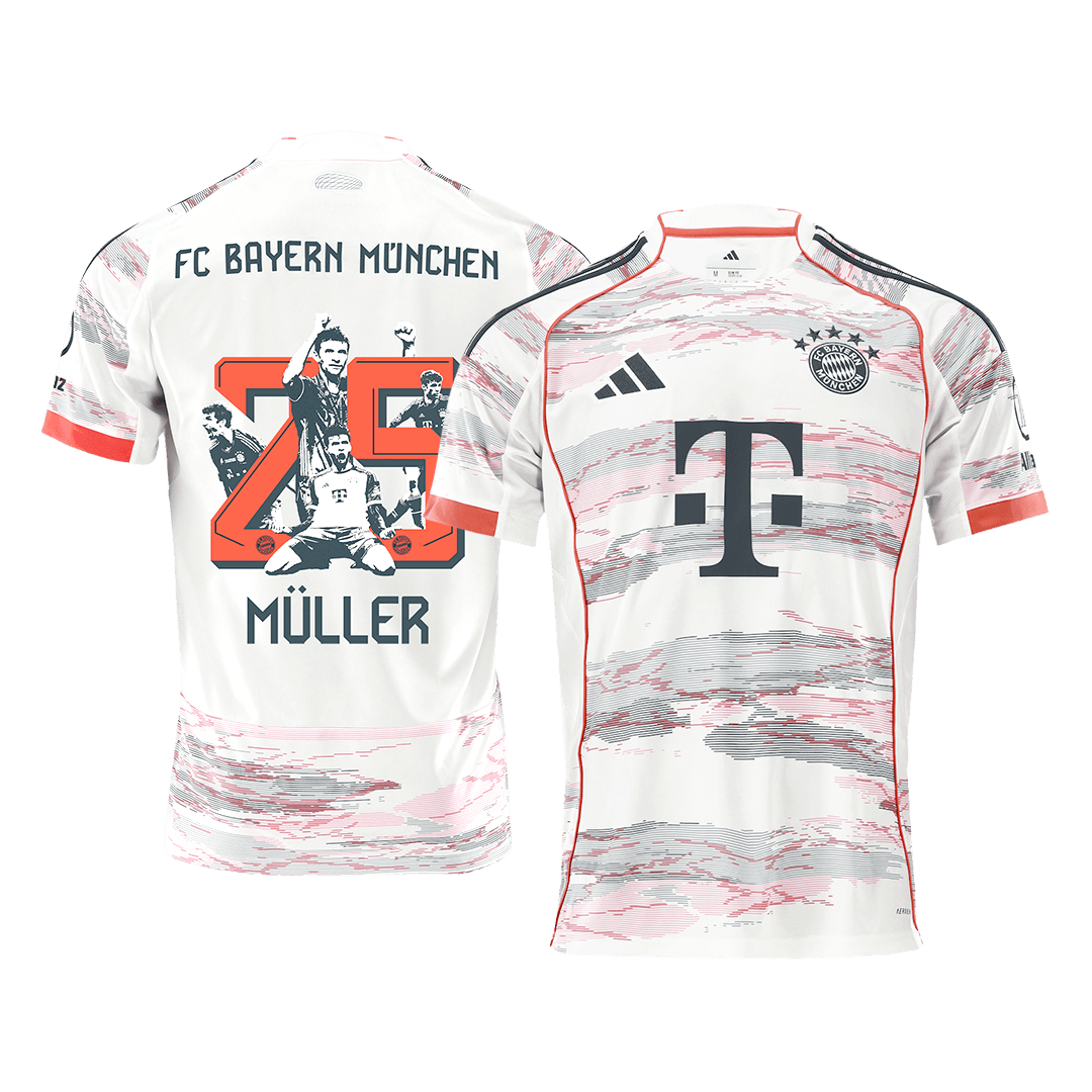 Bayern Munich Tröja MÜLLER Special #25 2025/26 Borta Vit