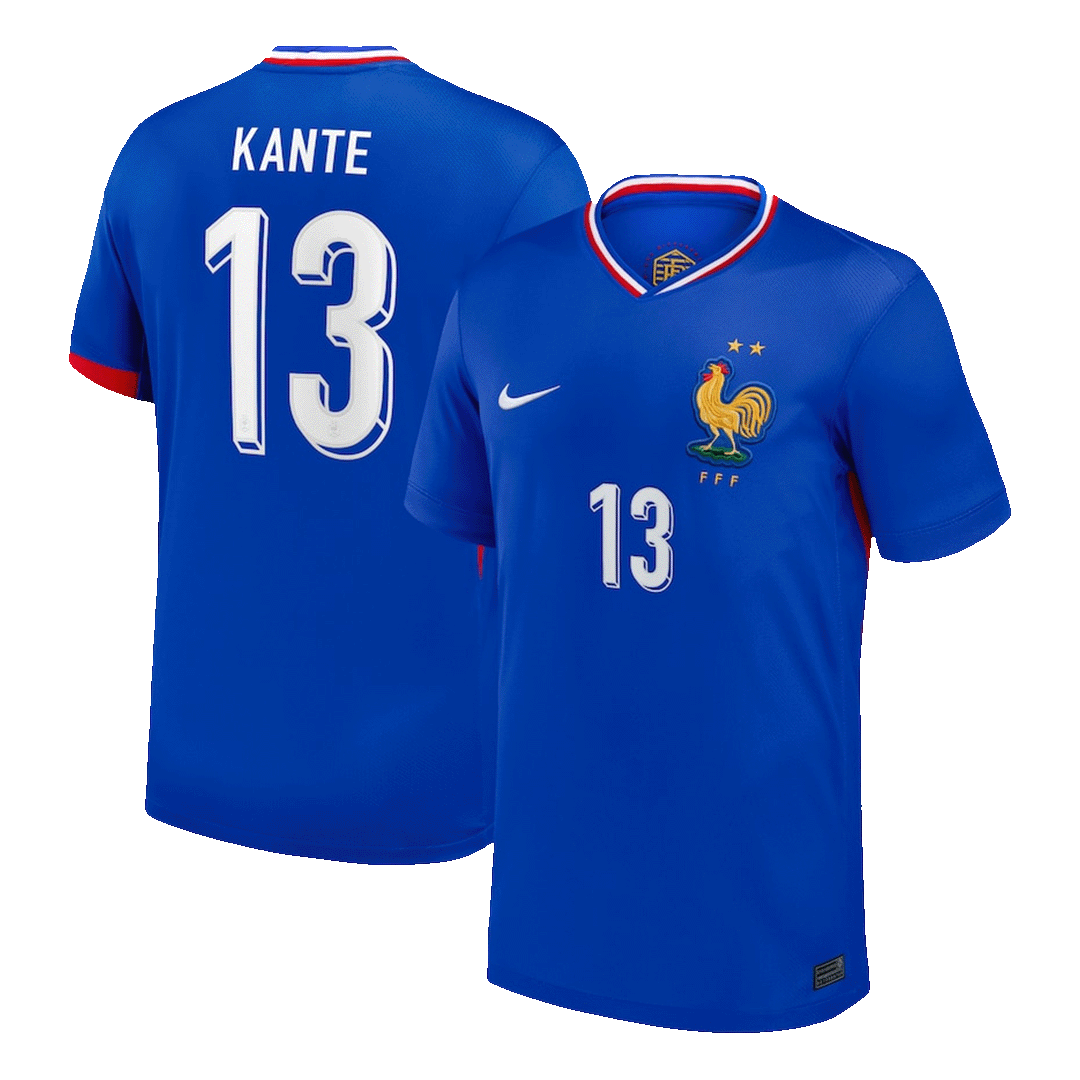 Frankrike Tröja KANTE #13 Euro 2024 Hemma Blå