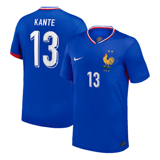 Frankrike Tröja KANTE #13 Euro 2024 Hemma Blå