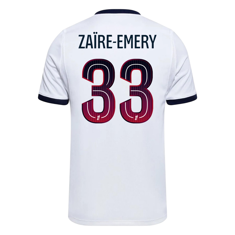 PSG Tröja ZAÏRE-EMERY #33 2026/27 Borta Vit-3