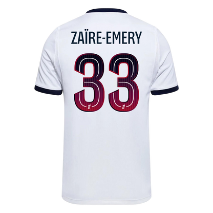 PSG Tröja ZAÏRE-EMERY #33 2026/27 Borta Vit-3