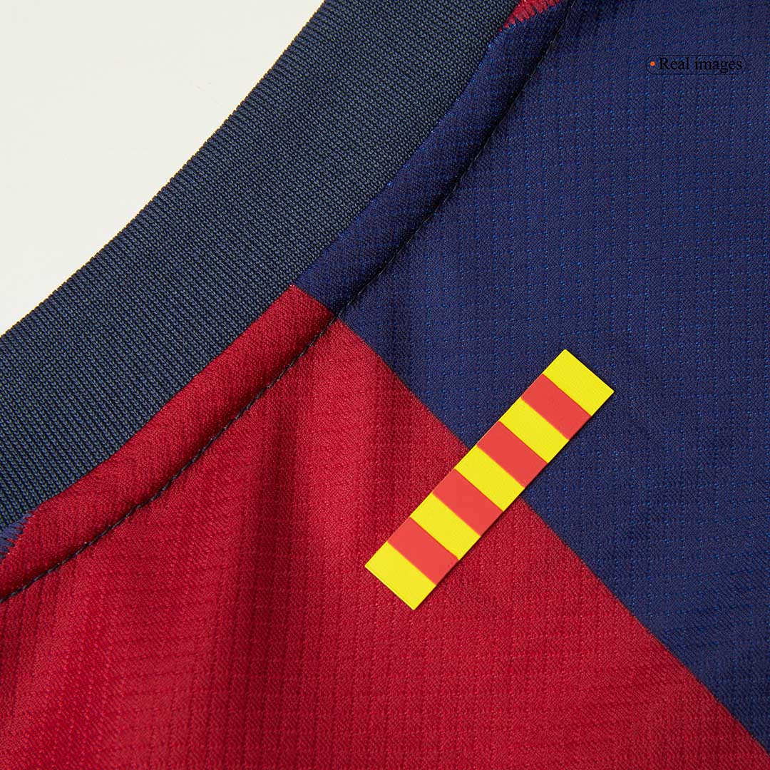 Barcelona Tröja F.DE JONG #21 2024/25 Hemma Röd & Blå