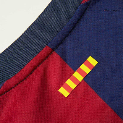 Barcelona Tröja LAMINE YAMAL #19 2024/25 Hemma Röd & Blå - UCL-4