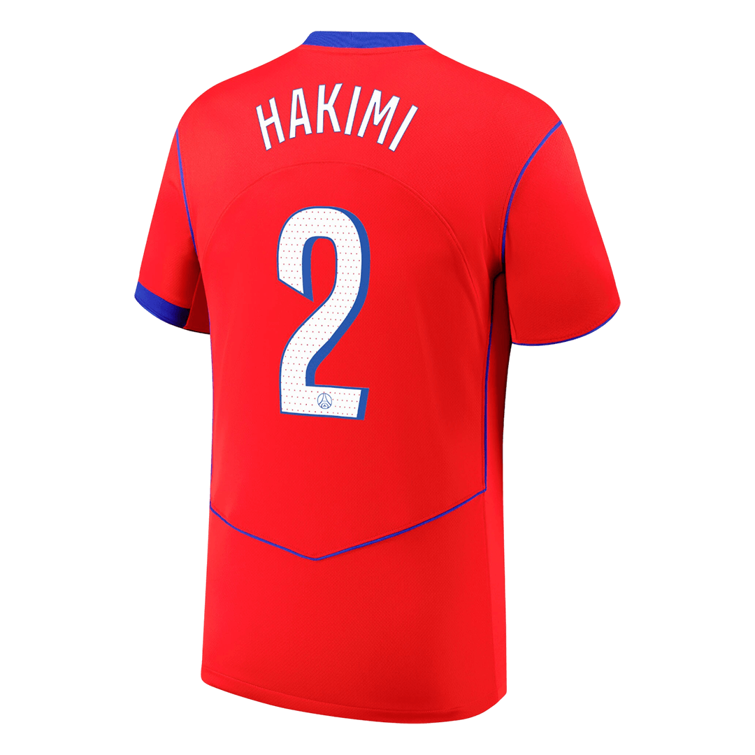 PSG Tröja HAKIMI #2 2025/26 Tredje Röd