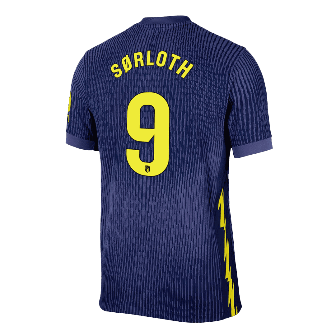 Atletico Madrid Tröja SØRLOTH #9 2025/26 Borta Autentisk Mörkblå