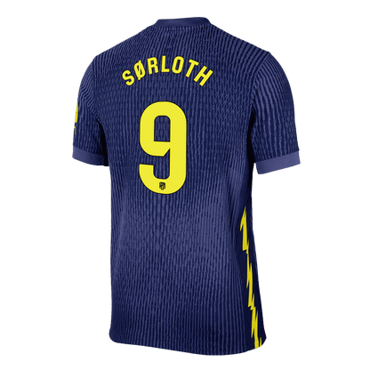 Atletico Madrid Tröja SØRLOTH #9 2025/26 Borta Autentisk Mörkblå-10