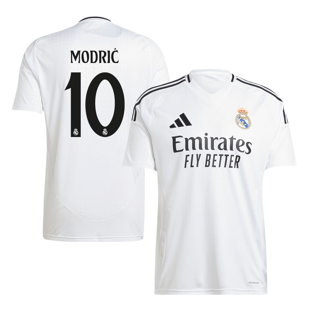 Real Madrid Tröja MODRIĆ #10 2024/25 Hemma Vit