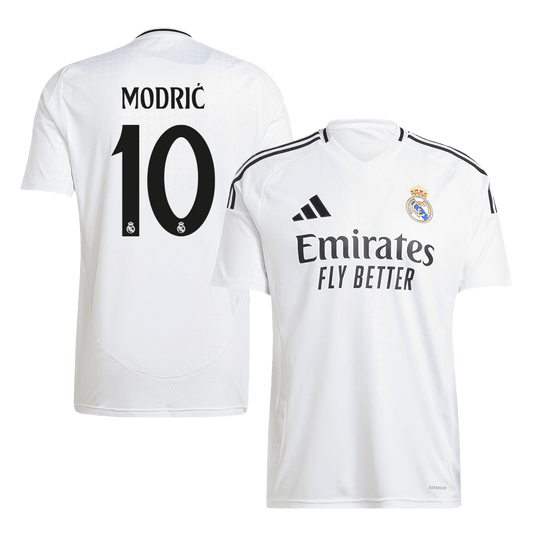 Real Madrid Tröja MODRIĆ #10 2024/25 Hemma Vit