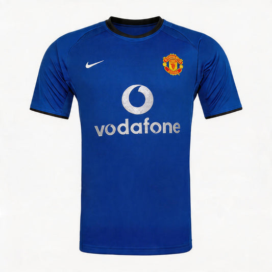 Manchester United Thirdtröja 2002/03 Retro Tröja
 Blå
