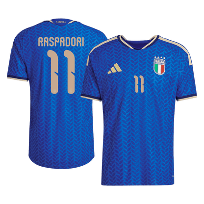 Italien Tröja RASPADORI #11 2026 Hemma Autentisk Blå