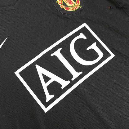RONALDO #7 Manchester United Bortatröja 2007/08 Retro Tröja
 Svart-7