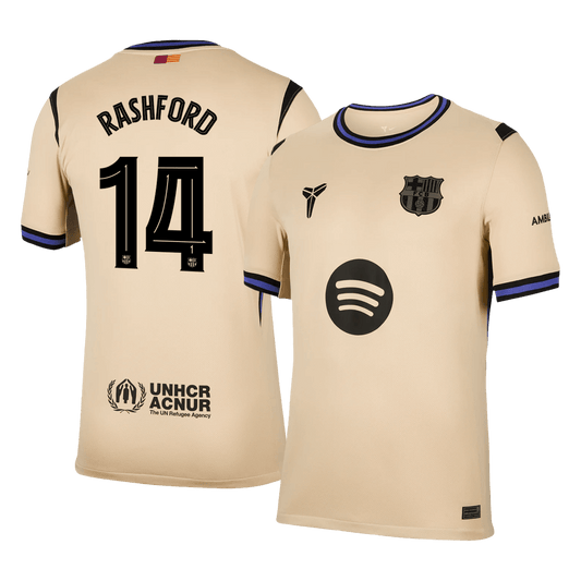 Barcelona Tröja RASHFORD #14 2025/26 Borta Gul - UCL