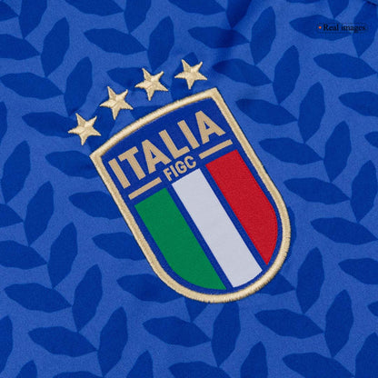 Italien Tröja 2026 Hemma Långärmad Blå-6