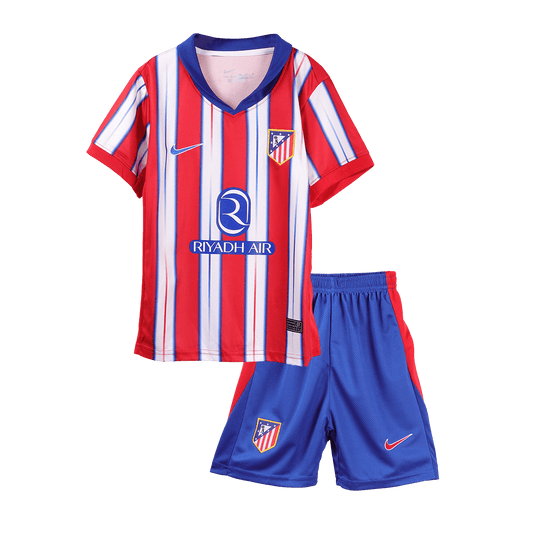 Atletico Madrid Tröja 2024/25 Hemma Röd & Vit Barn