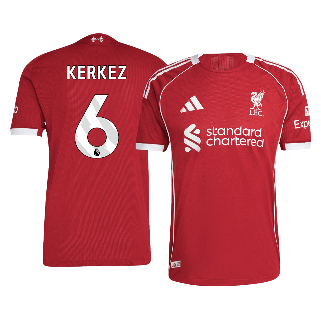 Liverpool Tröja KERKEZ #6 2025/26 Hemma Röd