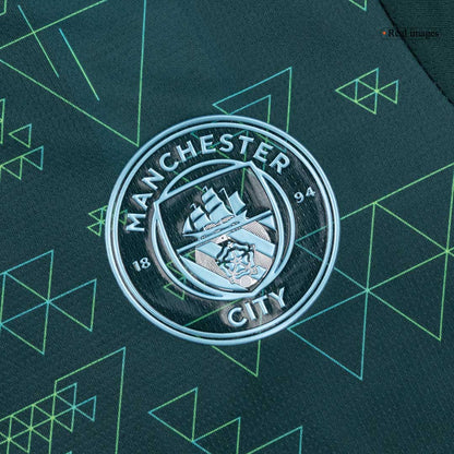 Manchester City Tröja Fourth Awayställ 2025/26 Grön-12