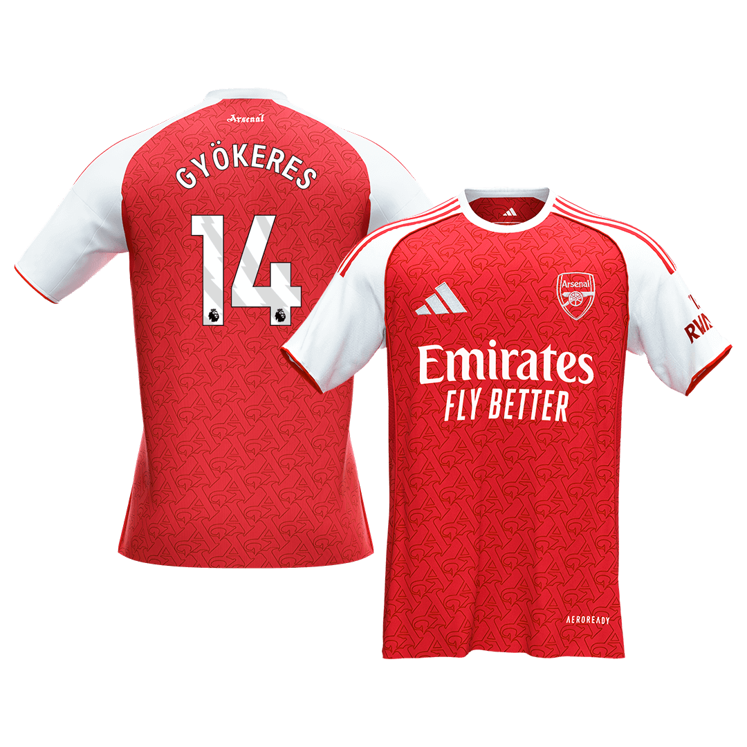 GYÖKERES #14 Arsenal Tröja 2025/26 Hemma Premium Röd