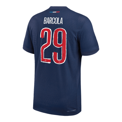 PSG Tröja BARCOLA #29 2024/25 Hemma Mörkblå - UCL-11