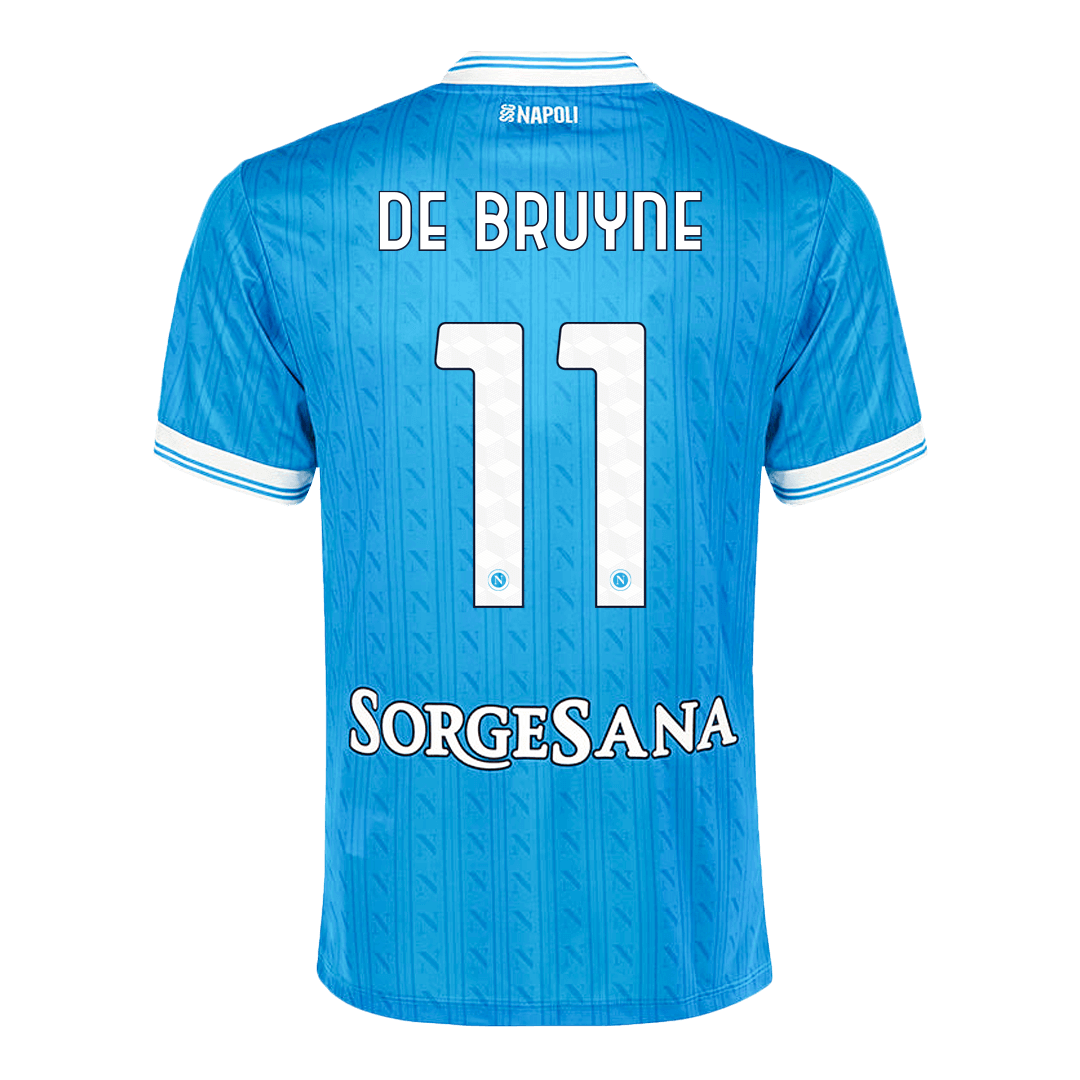 Napoli Tröja DE BRUYNE #11 2025/26 Hemma Blå