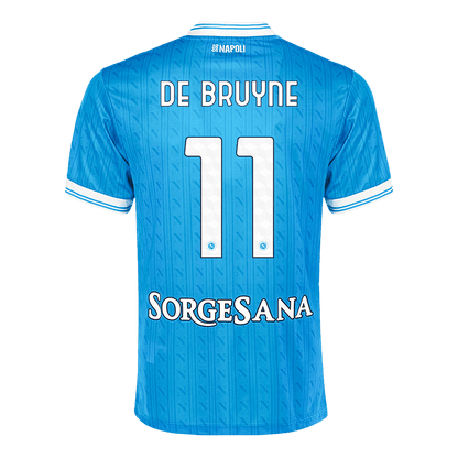 Napoli Tröja DE BRUYNE #11 2025/26 Hemma Blå-8