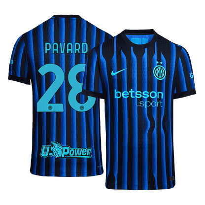 Inter Milan Tröja PAVARD #28 2025/26 Hemma Autentisk Blå och svart