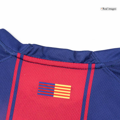Barcelona Tröja 2025/26 Hemma Långärmad Röd & Blå-3