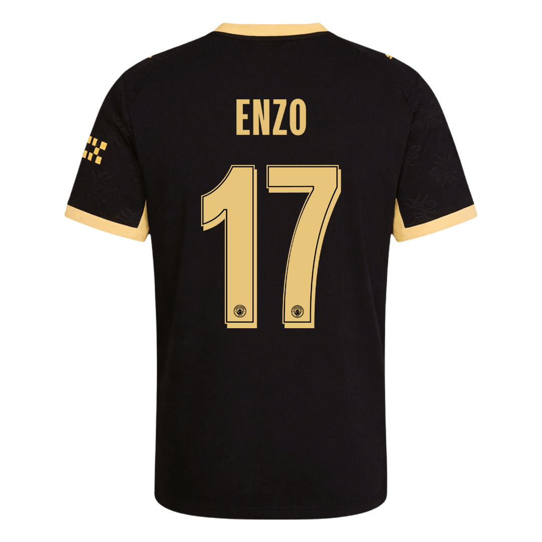Manchester City Tröja ENZO #17 2026/27 Borta Autentisk Svart - UCL-3