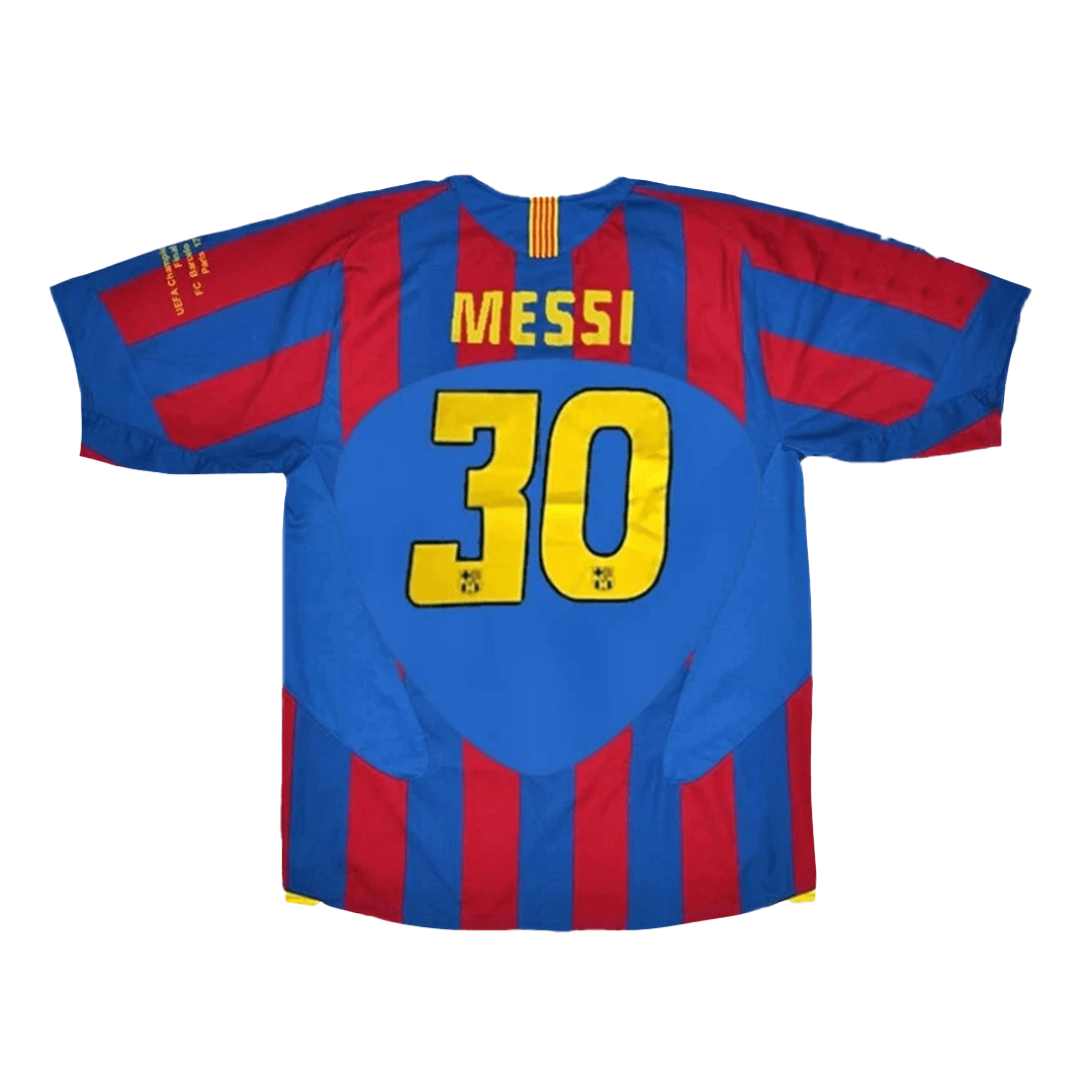 MESSI #30 Barcelona Hemmatröja 2005/06 Retro Tröja
 - UCL Final