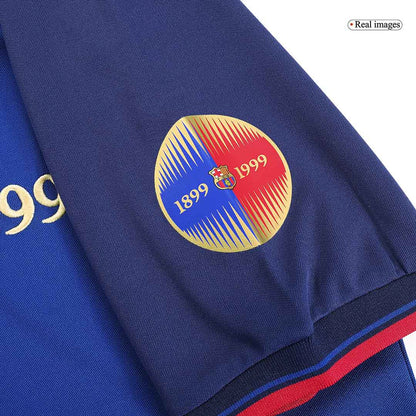 RIVALDO #11 Barcelona Hemmatröja 1999/00 Retro Tröja
 Röd & Blå - 100-årsjubileum-2