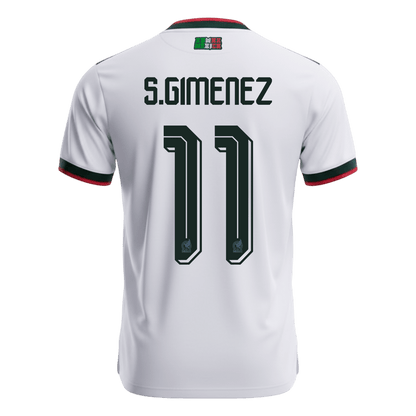 Mexiko Tröja S.GIMENEZ #11 2026 Borta Vit-9