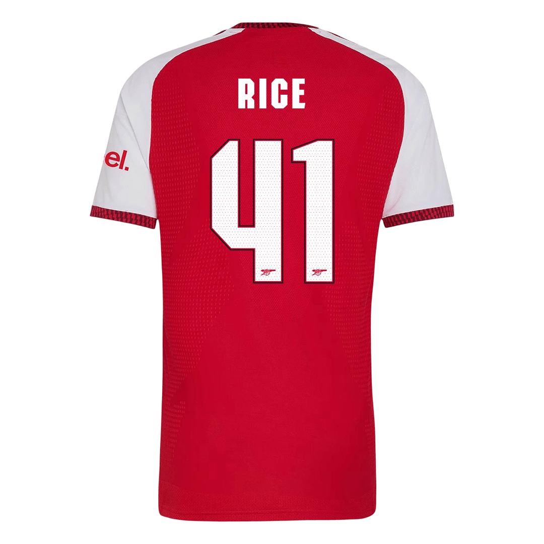 Arsenal Tröja RICE #41 2026/27 Hemma Autentisk Röd - UCL-3
