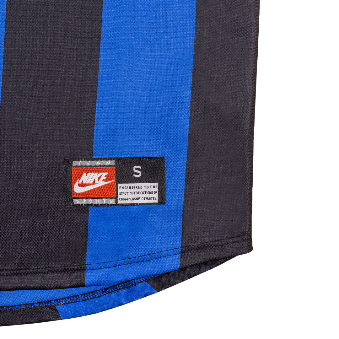 BAGGIO #10 Inter Milan Hemmatröja 1999/00 Retro Tröja
 Blå och svart