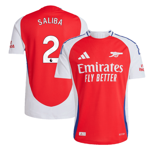 Arsenal Tröja SALIBA #2 2024/25 Hemma Röd