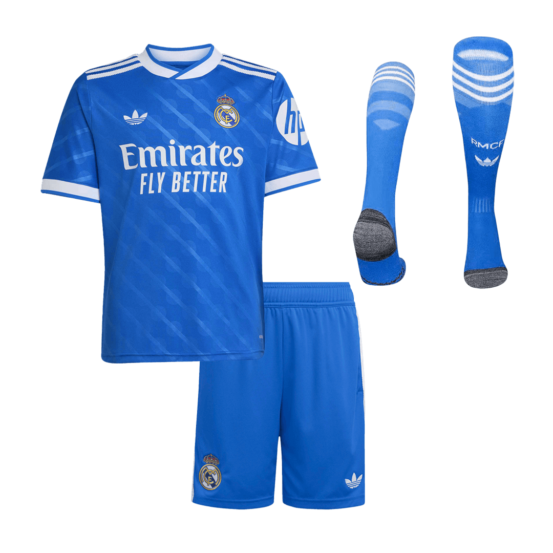 Real Madrid Tröja 2025/26 Tredjeställ Blå Barn