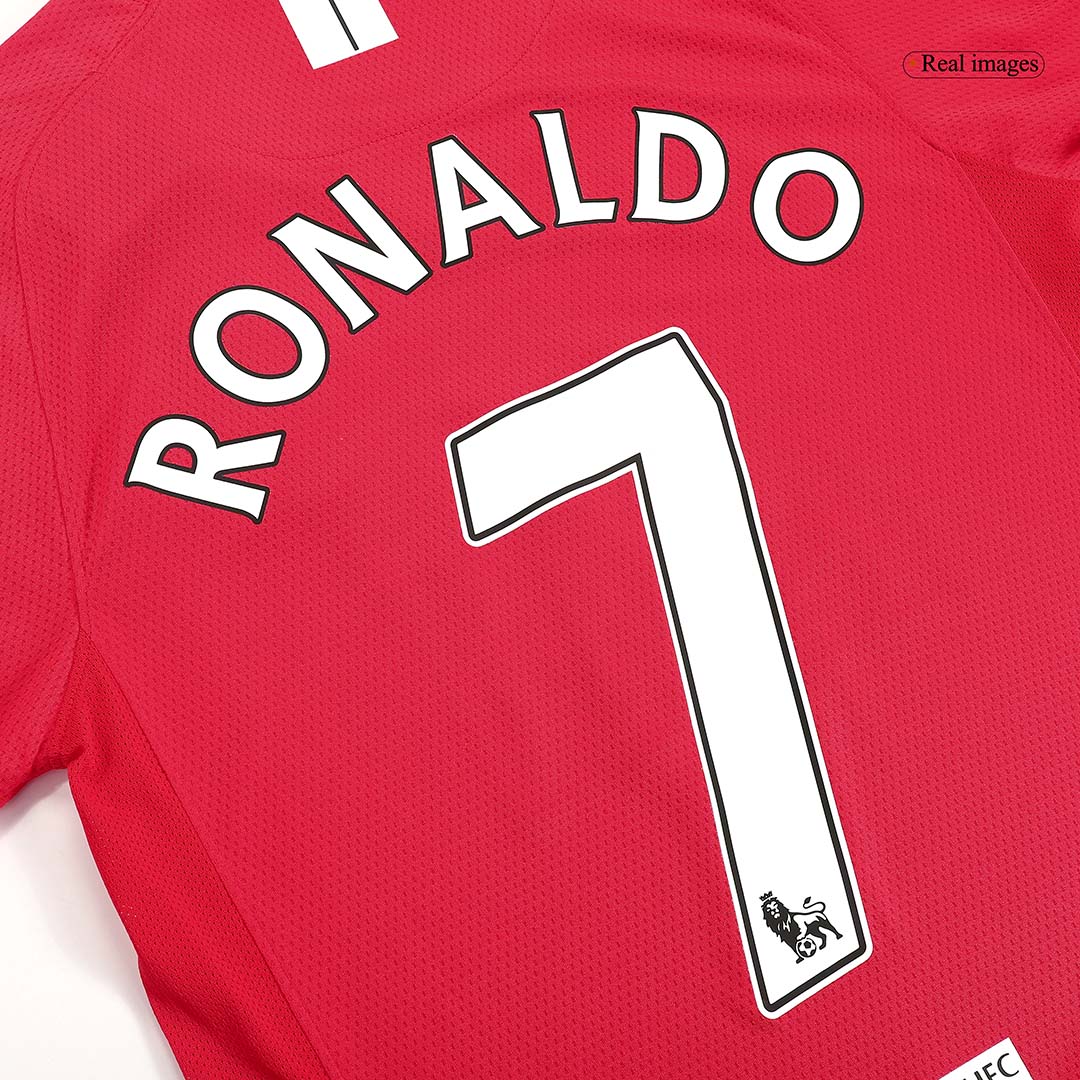 RONALDO #7 Manchester United Hemmatröja 2007/08 Retro Tröja
 Röd